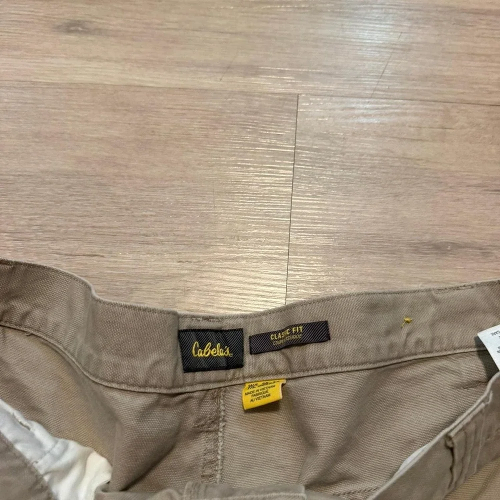 36x32 Tan Baggy Wide Leg Pants Y2K Vintage